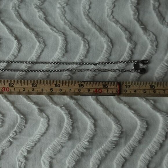 Lia Sophia Long Mother of Pearl Enamel Crystal Rhinestones Necklace & Pendant - Picture 7 of 8